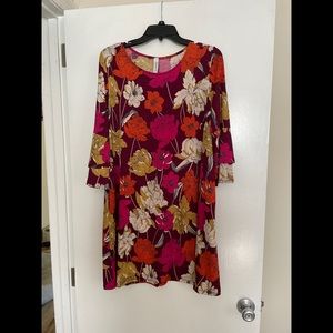 Homeyme bell sleeve floral dress size Lg